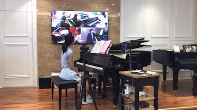 JDB电子网址特邀艺术家浙江音乐学院钢琴系丁阳博士Hybrid远程教育大师班+音乐会圆满成功